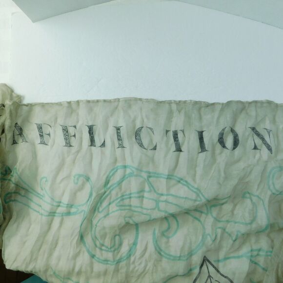 Affliction Live Fast Unisex GIANT Gauze Wrap Scarf 72x60 Beige Multicolor NWT - Picture 14 of 16